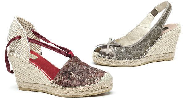 Il glitter di Schmid sulle espadrillas di Vidorreta